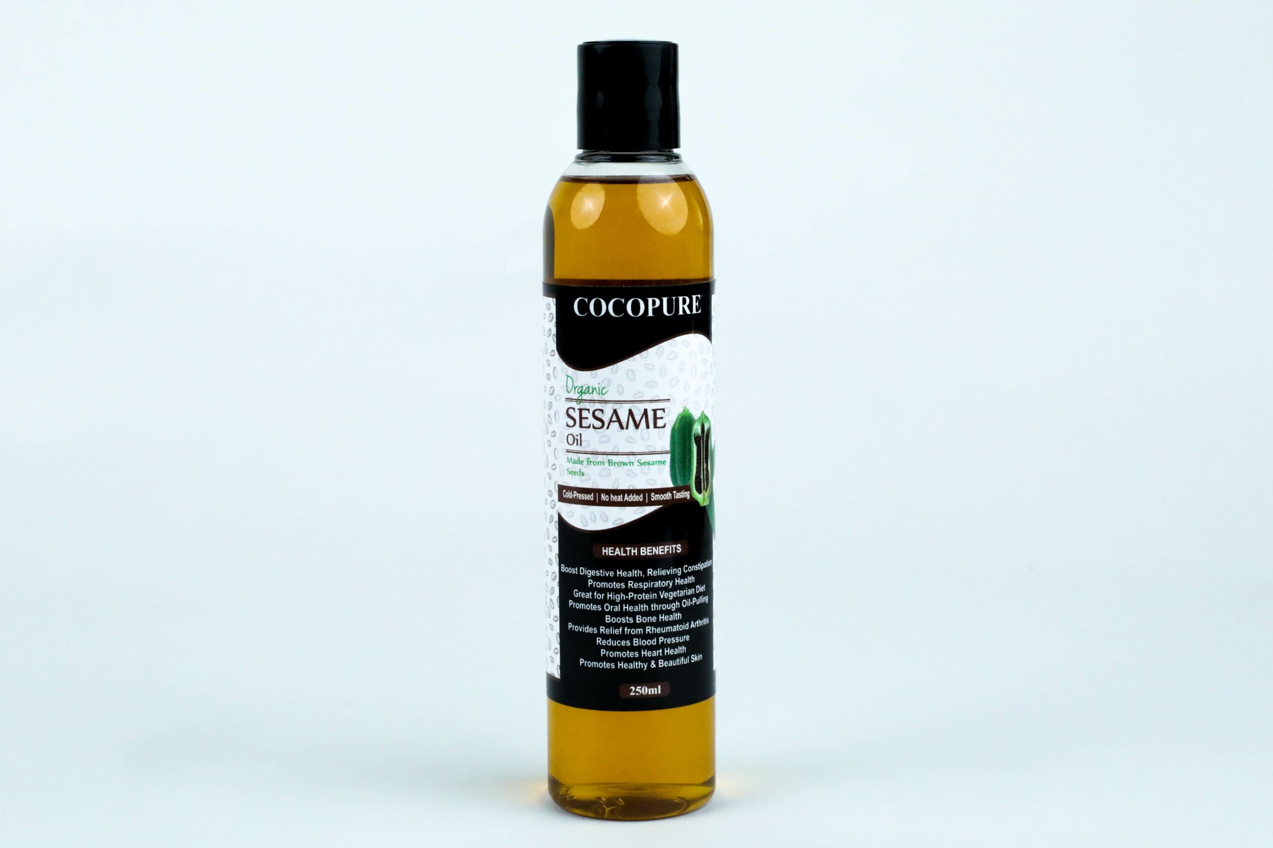 Cocopure Organic Sesame Seed Oil - 250ml - Greenspoon