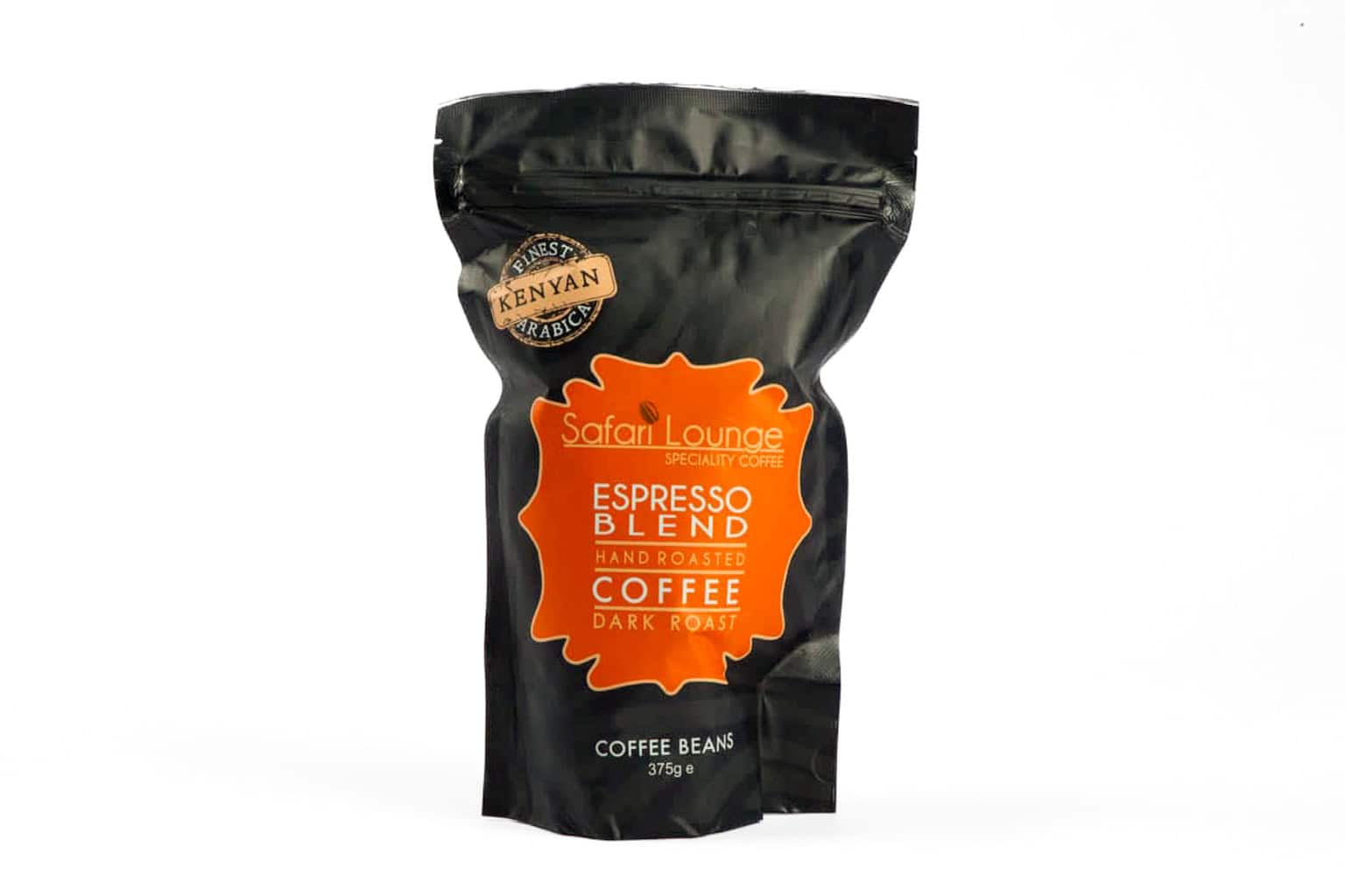 Safari Lounge Espresso Dark Roast Coffee Beans – 375g