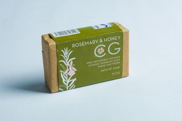 Greenspoon Kenya Rosemary and Honey Natural Soap Cinnabar Green