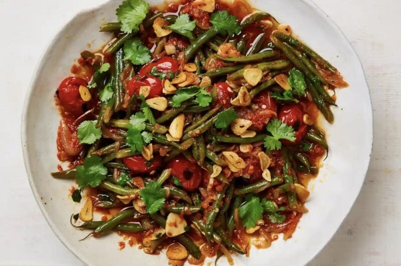 Ottolenghi’s delicious green beans in tomatoes