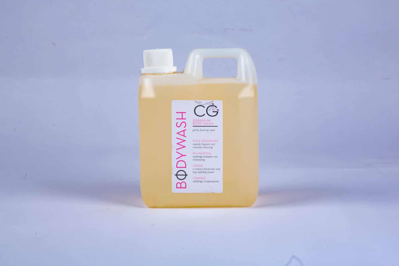 CinnabarGreenGeraniumBodyWash litre