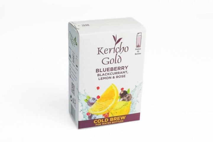 Kericho Gold Cold Brew - Blueberry, BlackCurrant, Lemon & Rose (12 Bags - Pyramid)