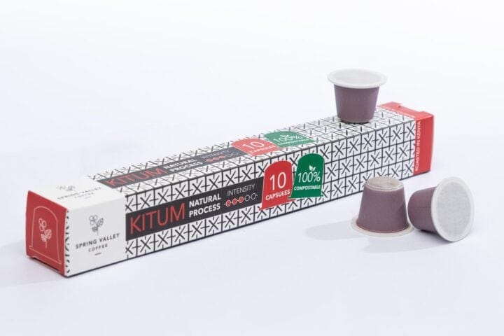 Spring Valley Coffee Kitum Natural Process Coffee Capsules - 10 Capsules