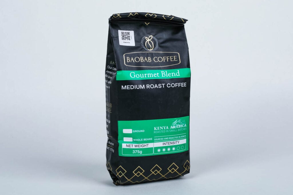 Baobab Coffee Gourmet Blend Medium Roast Ground Coffee - 375g - Greenspoon