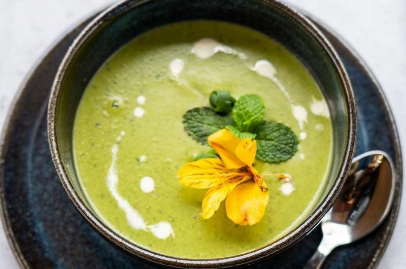Split Green Pea & Spinach Soup