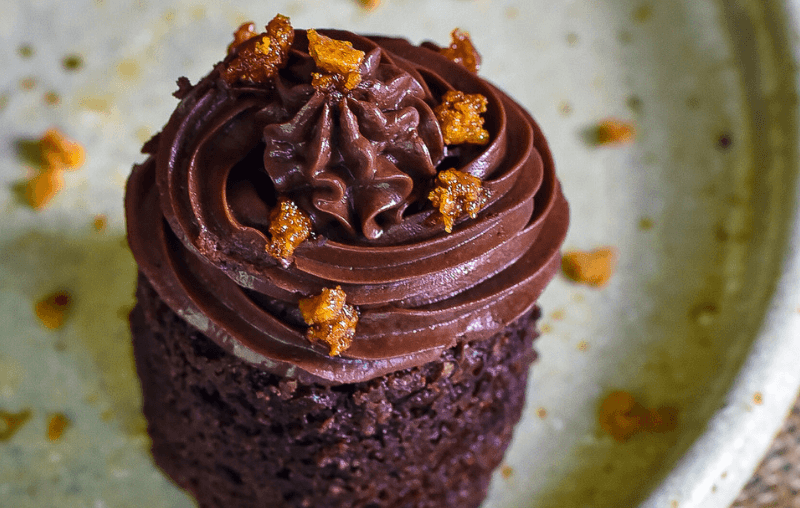 Chocolate Ale Cake with Honeycomb