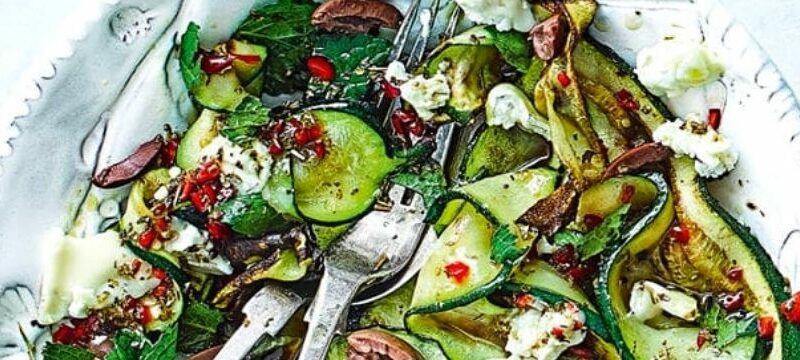 Courgette Salad with Goat’s Cheese & Honey