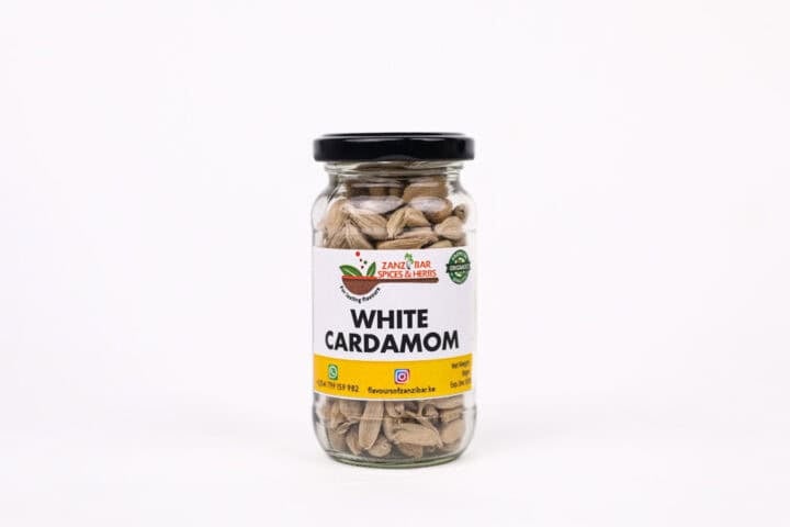 Zanzibar Spices Whole White Cardamom - 50g