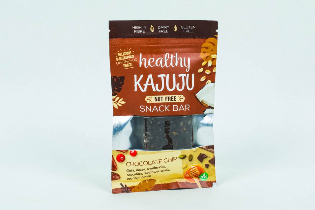 Healthy Kajuju Nut Free Chocolate Chips Snack Bar 65g Greenspoon
