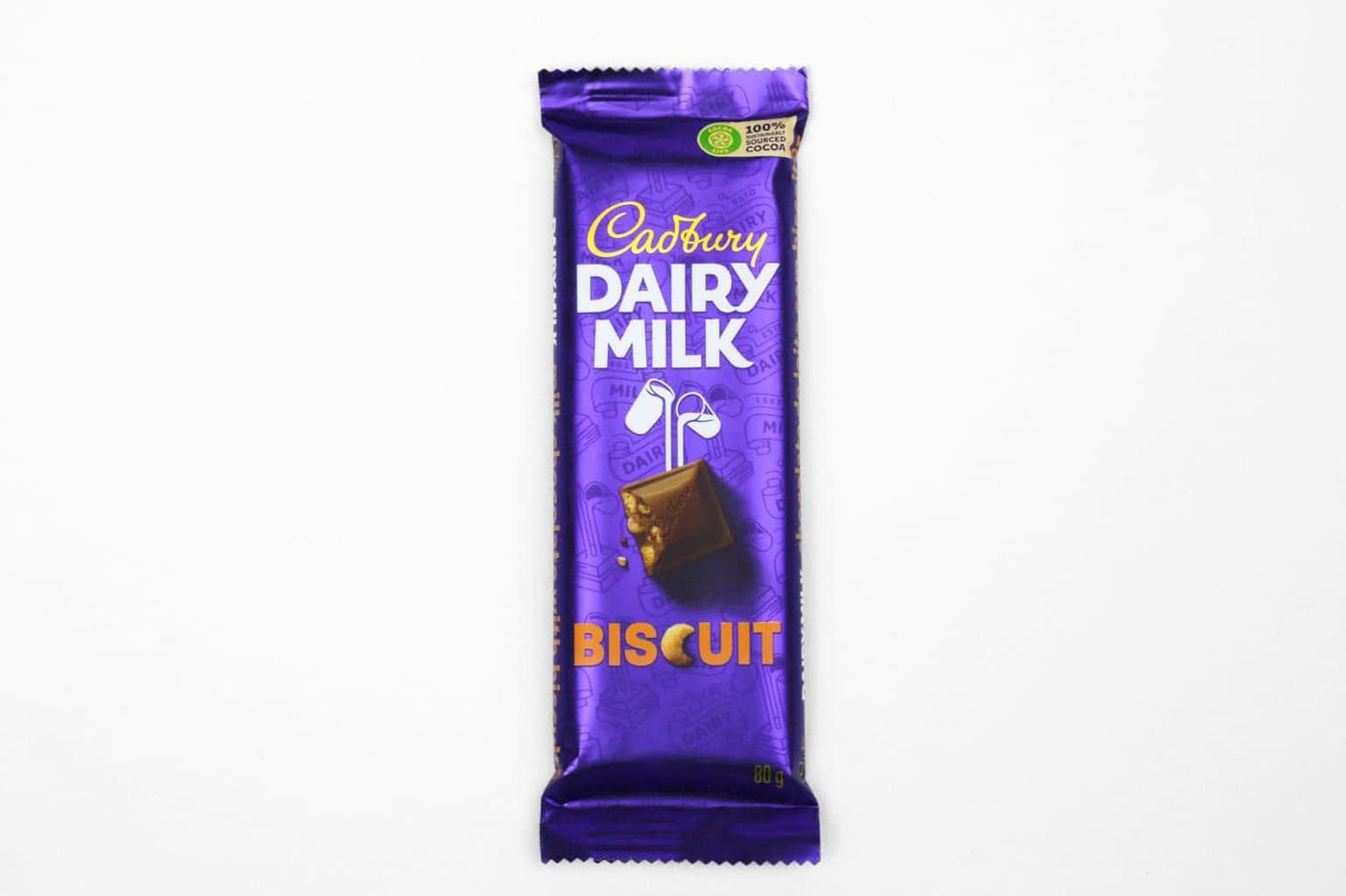 Cadbury Dairy Milk Biscuit Chocolate Bar – 80g