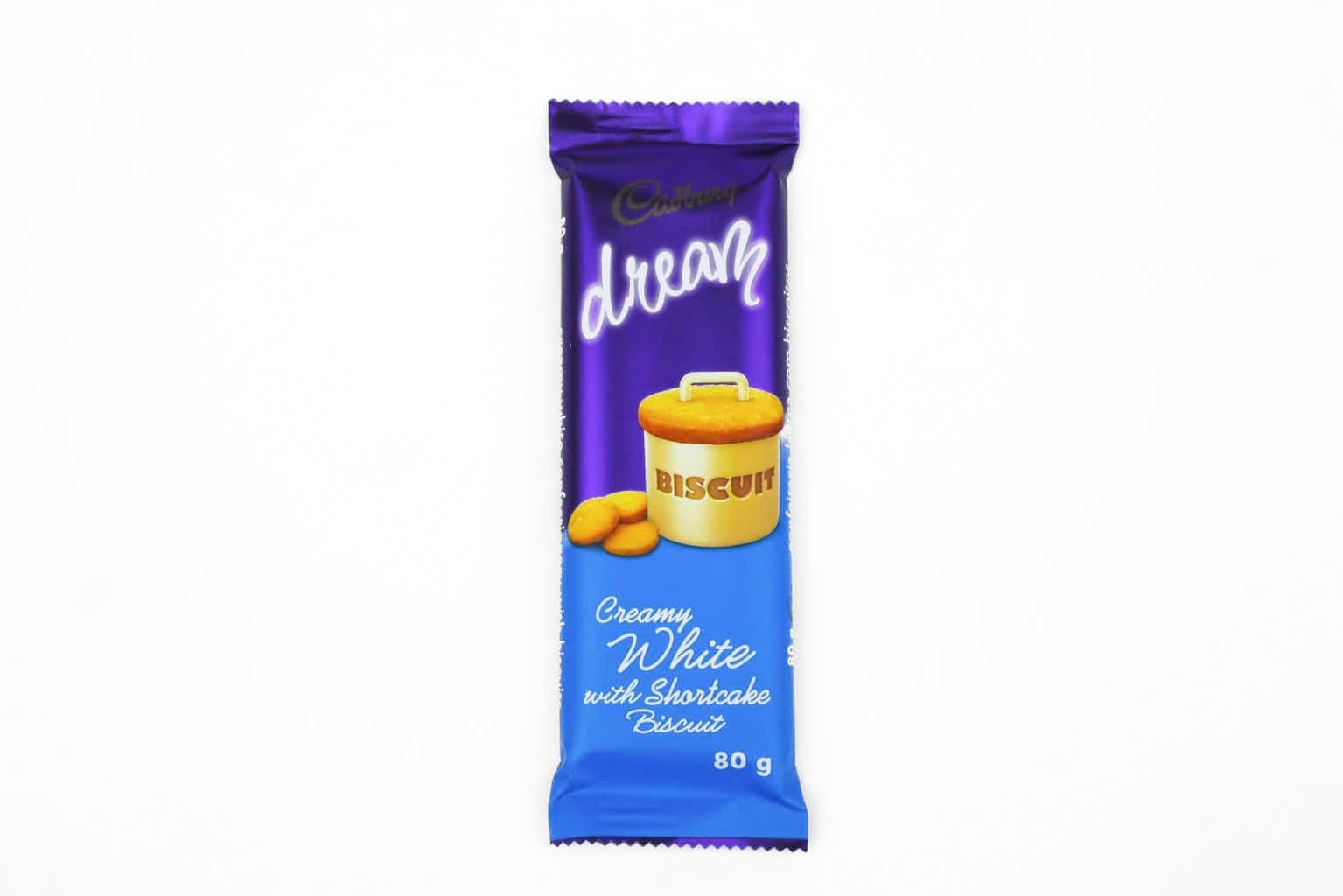 Cadbury White Dreamy Biscuit Chocolate – 80g