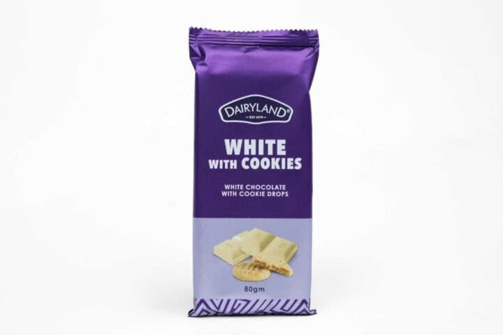 Dairyland White With Cookies Chocolate - 80g