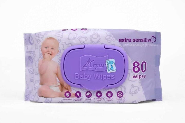 Aryuv Baby Wipes - 80 Sheets