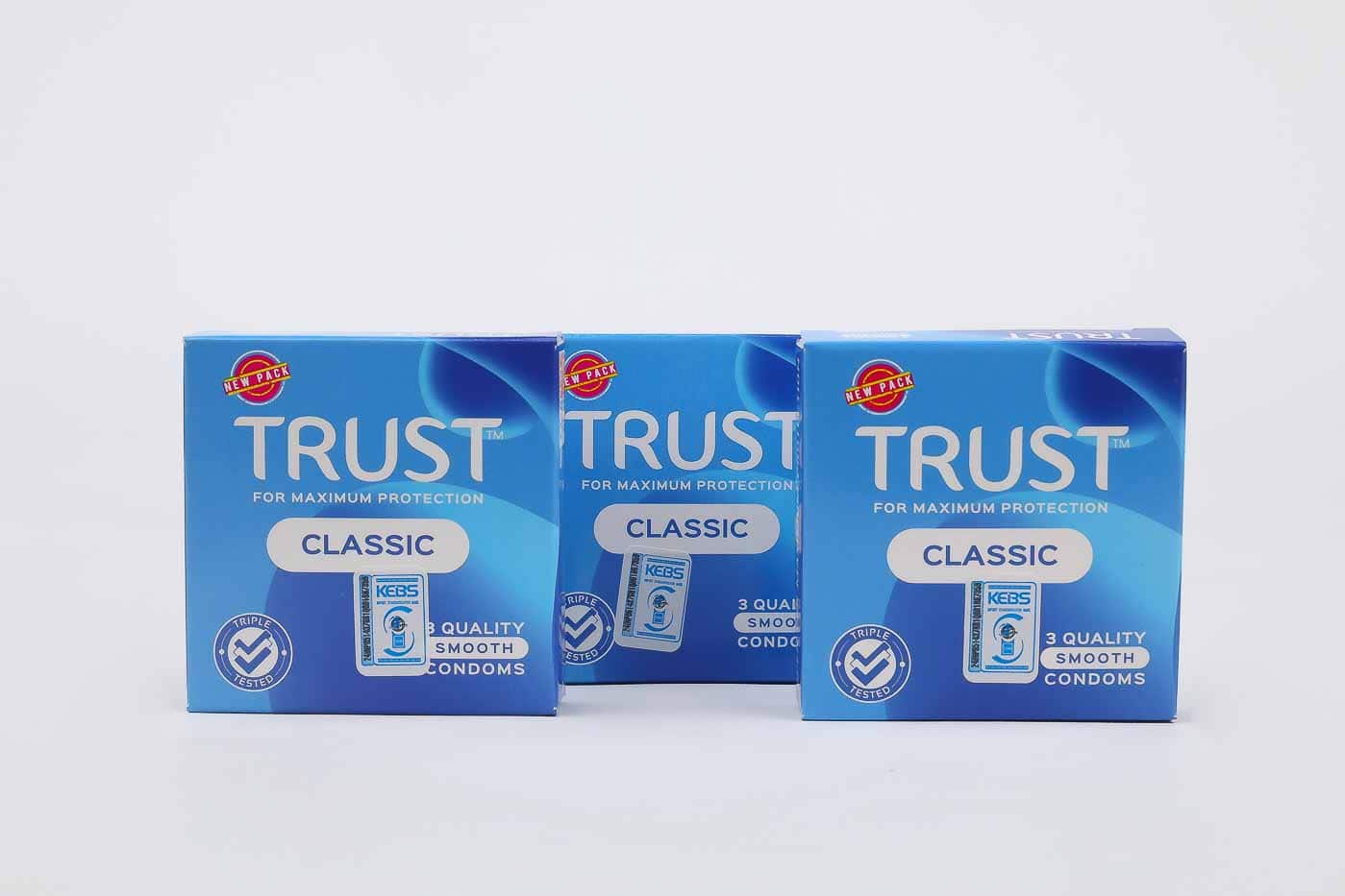 Trust Classic Male Condoms – 3 Packets