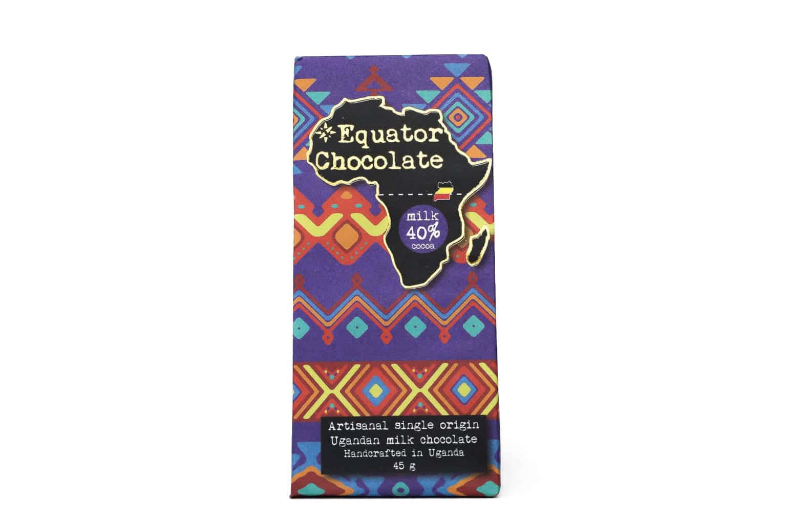 Equator Chocolate 40% Milk Chocolate Bar – 45g