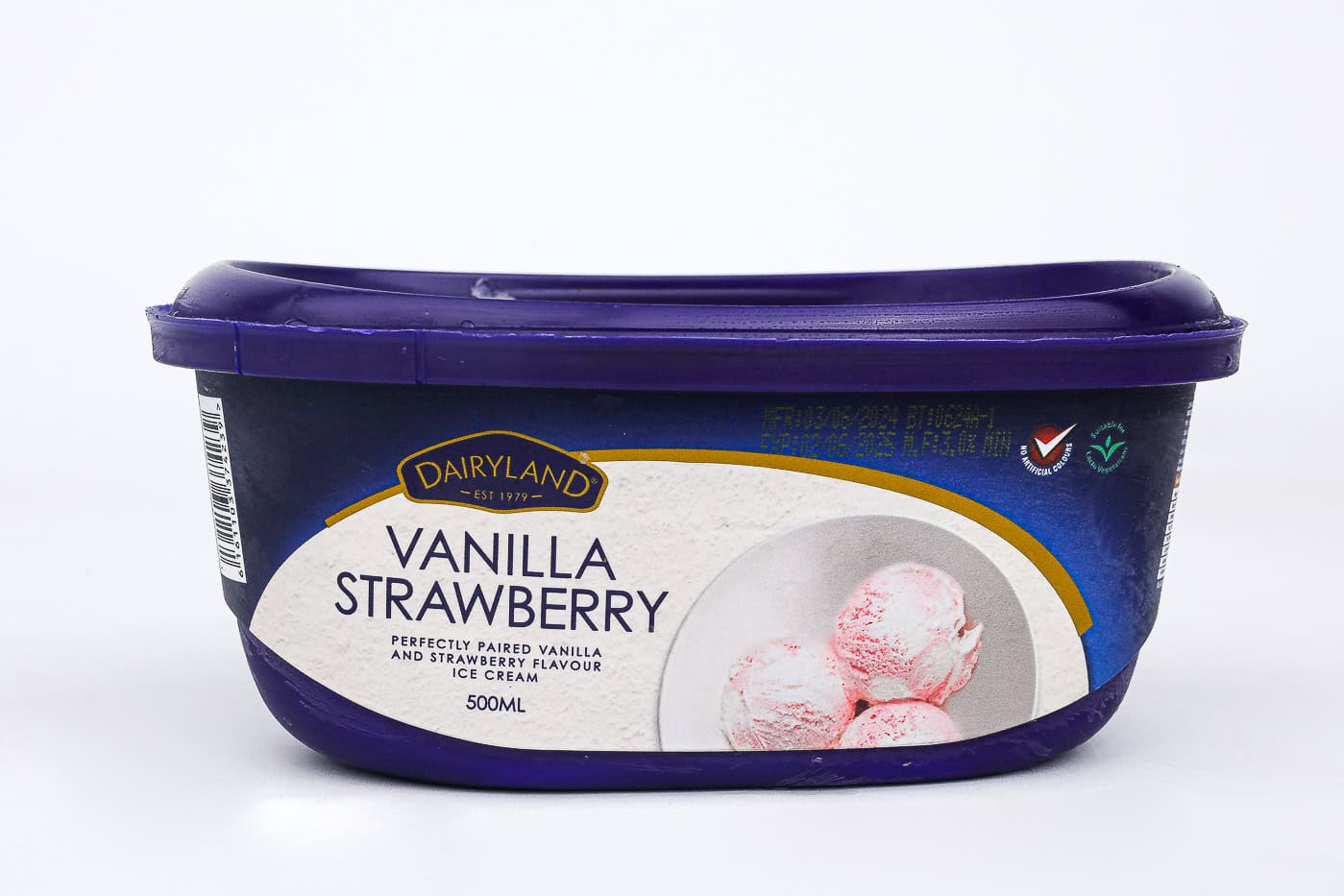 Dairyland Vanilla Strawberry IceCream 500ml Greenspoon