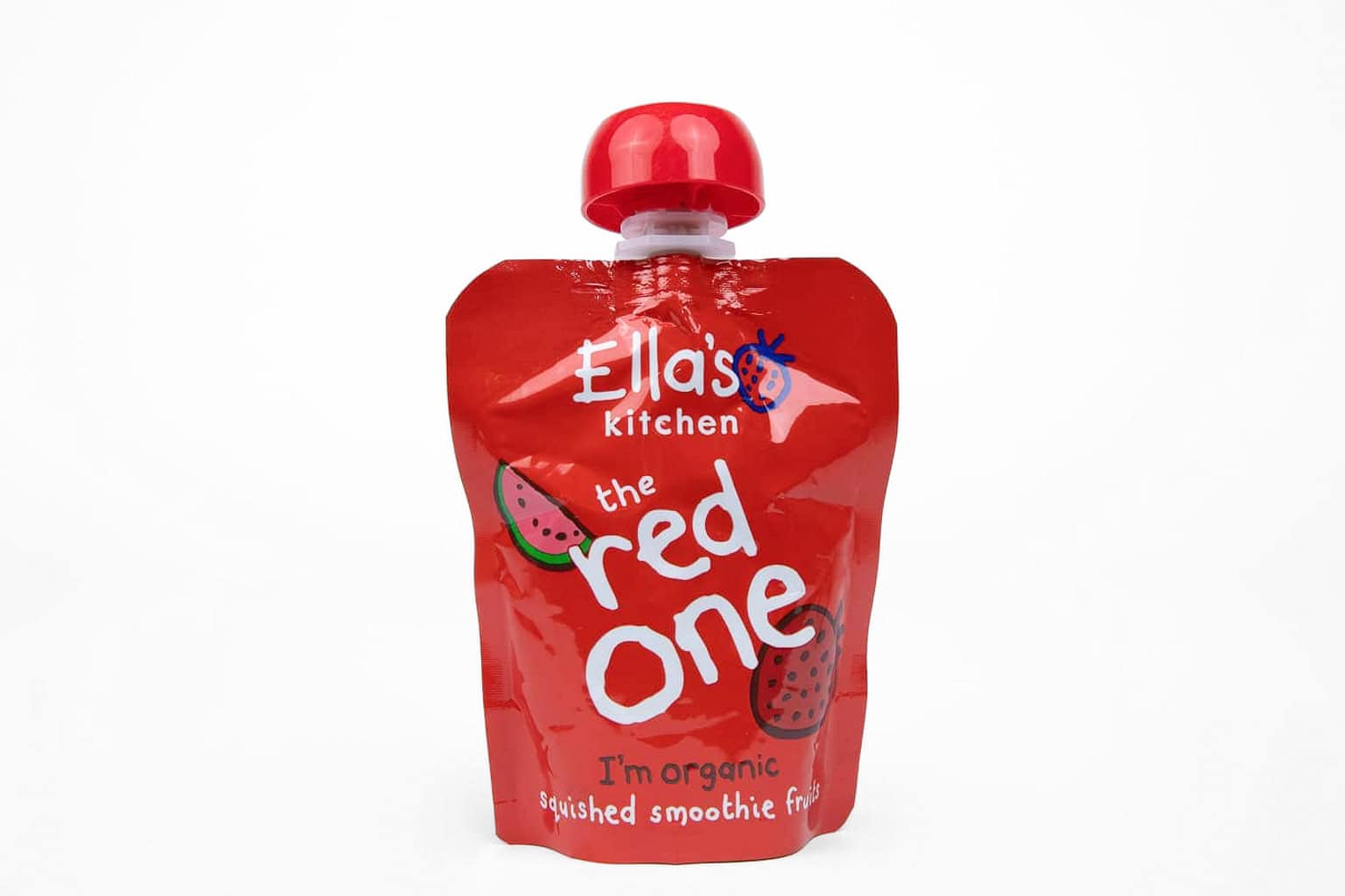 Ella’s Kitchen Organic The Red One Squished Smoothie Fruit Food Puree – 90g