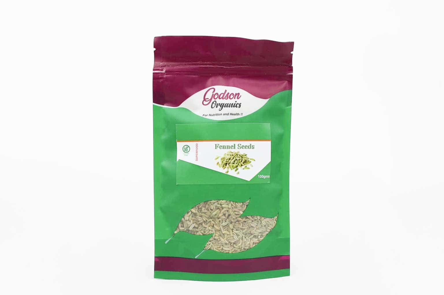 Godson Organics Fennel Seeds – 100g