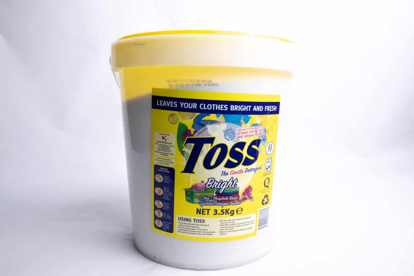 Toss Bright Washing Powder Bucket – 3.5Kg