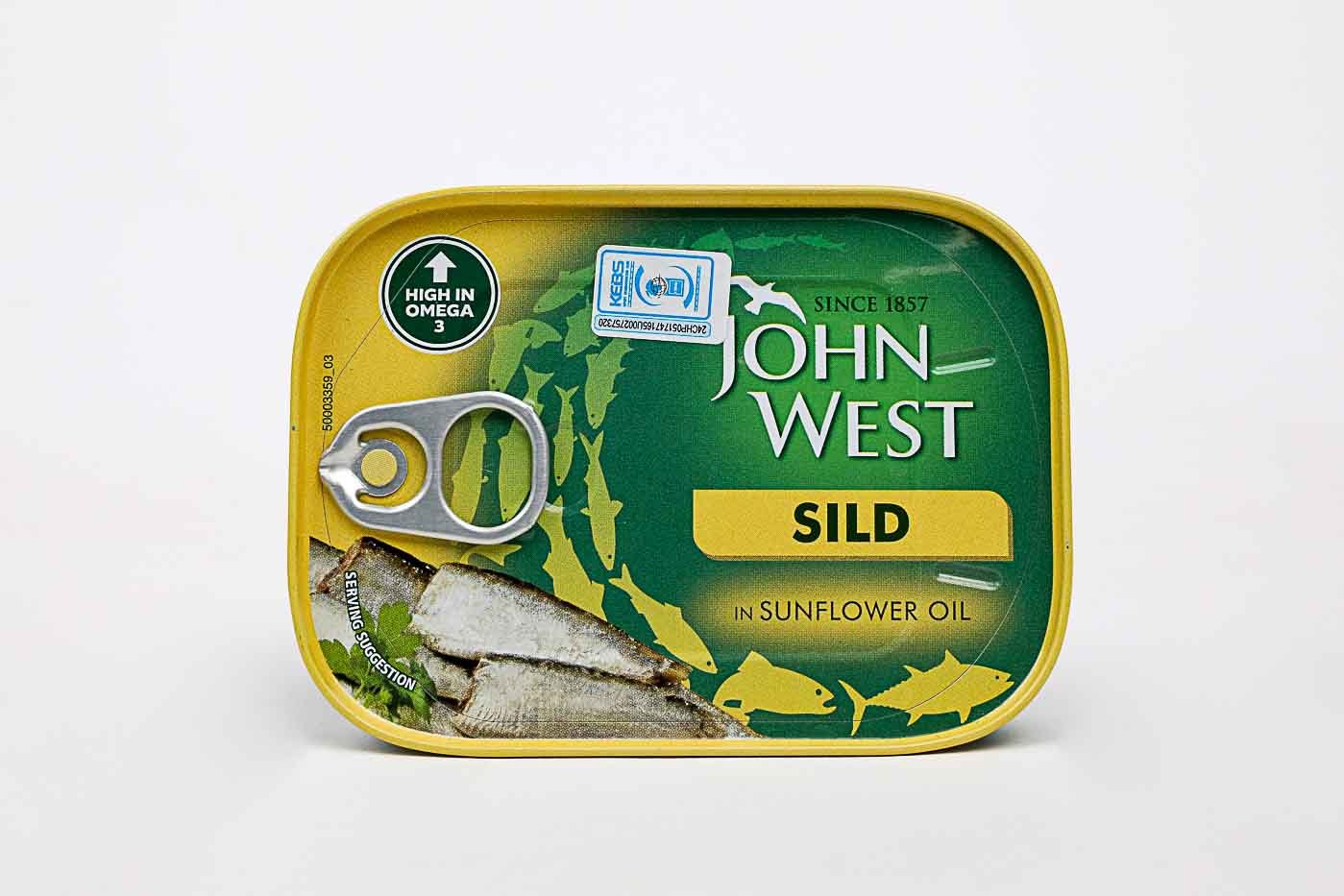 John West Sild Sunflower Oil - 110g - Greenspoon