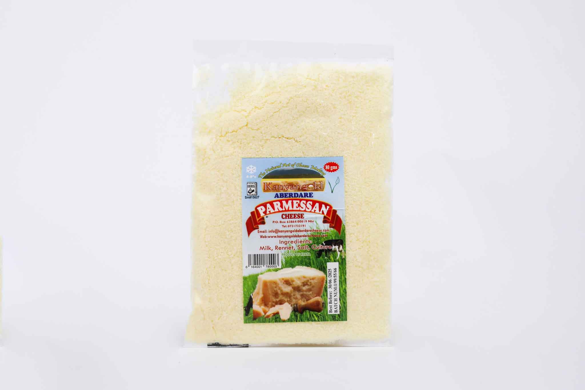 Aberdare Parmesan Grated Cheese – 80g