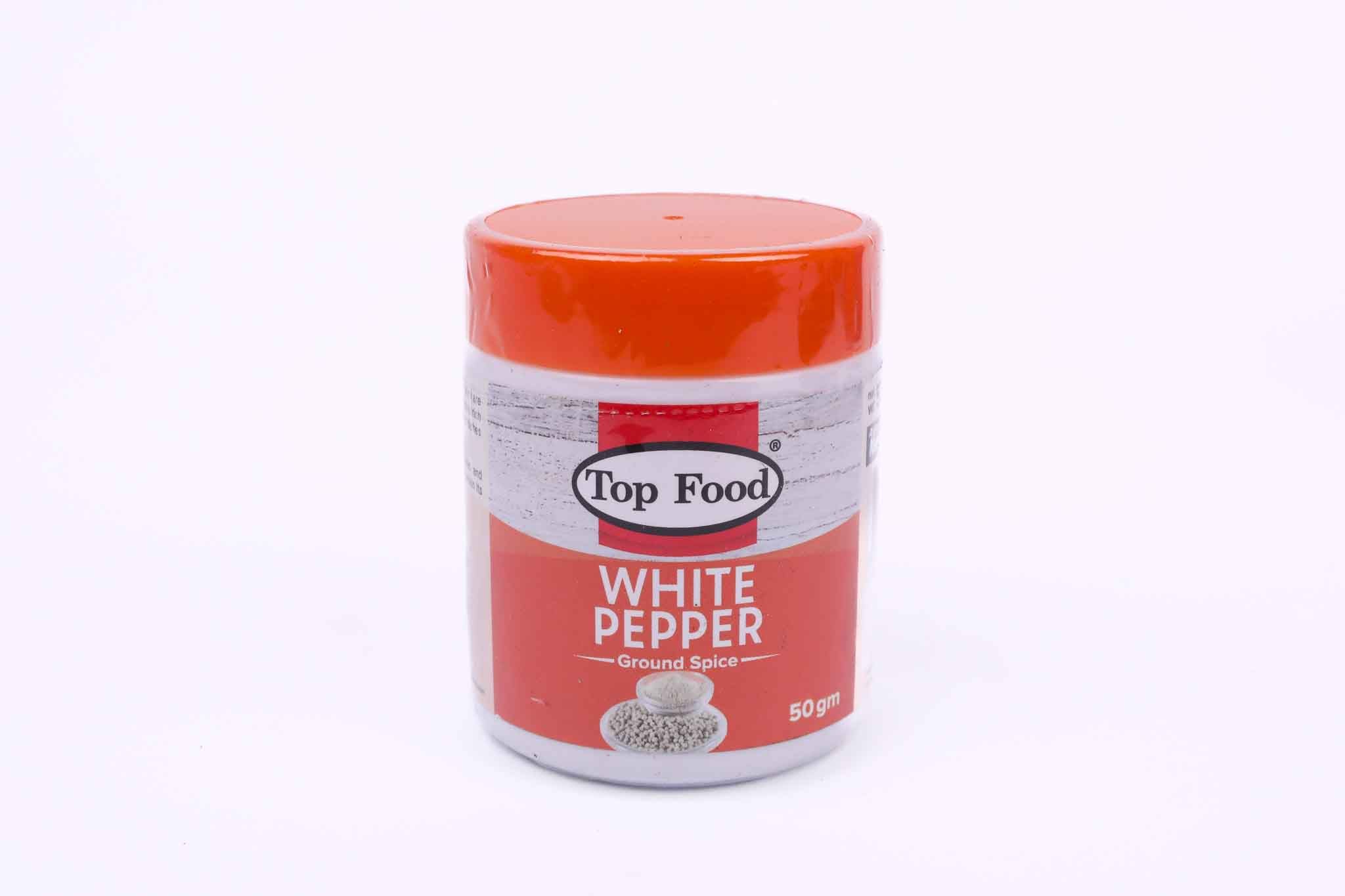 Top Food White Pepper Powder – 50g