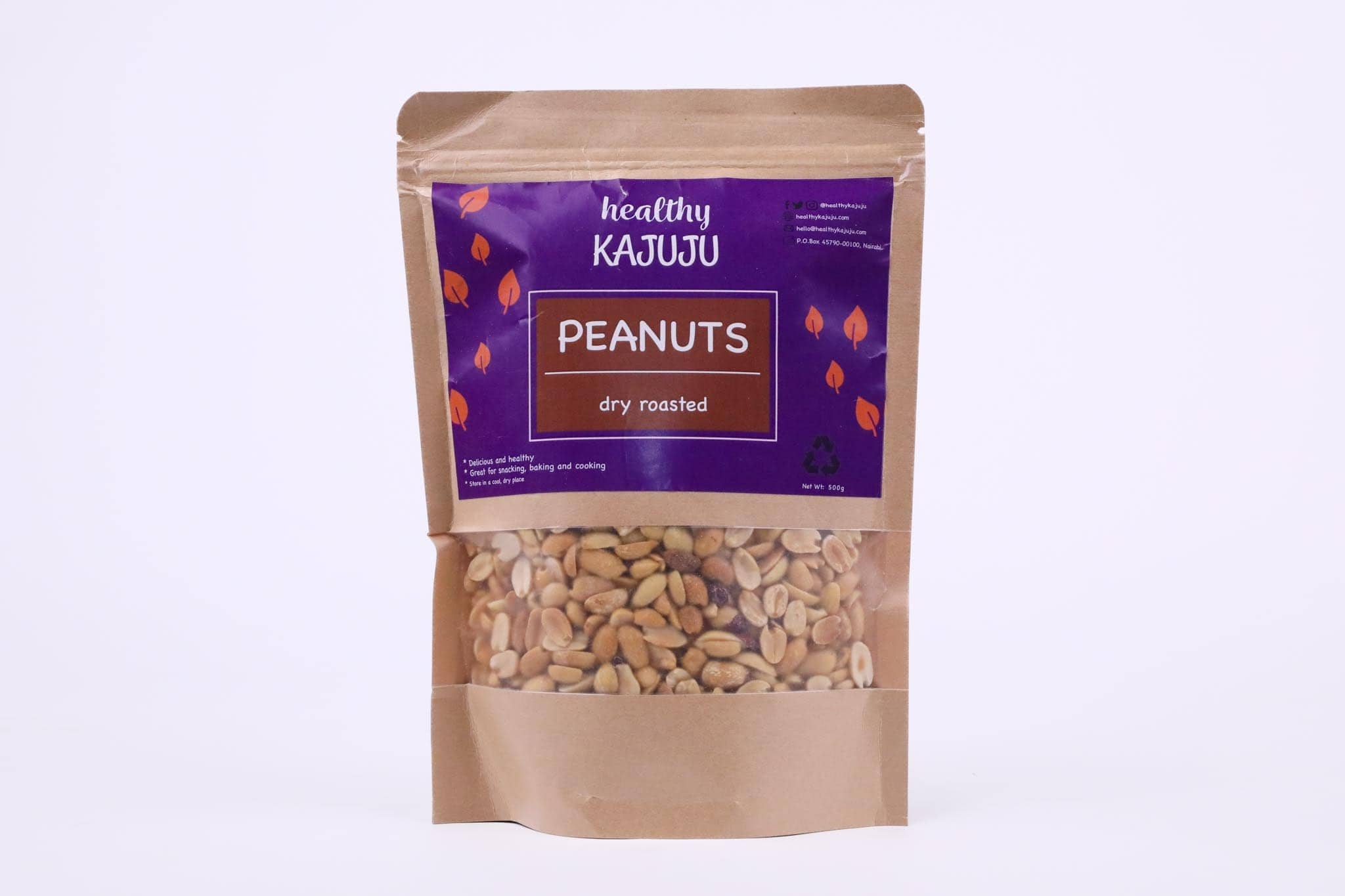 Healthy Kajuju Dry Roasted Peanuts – 500g