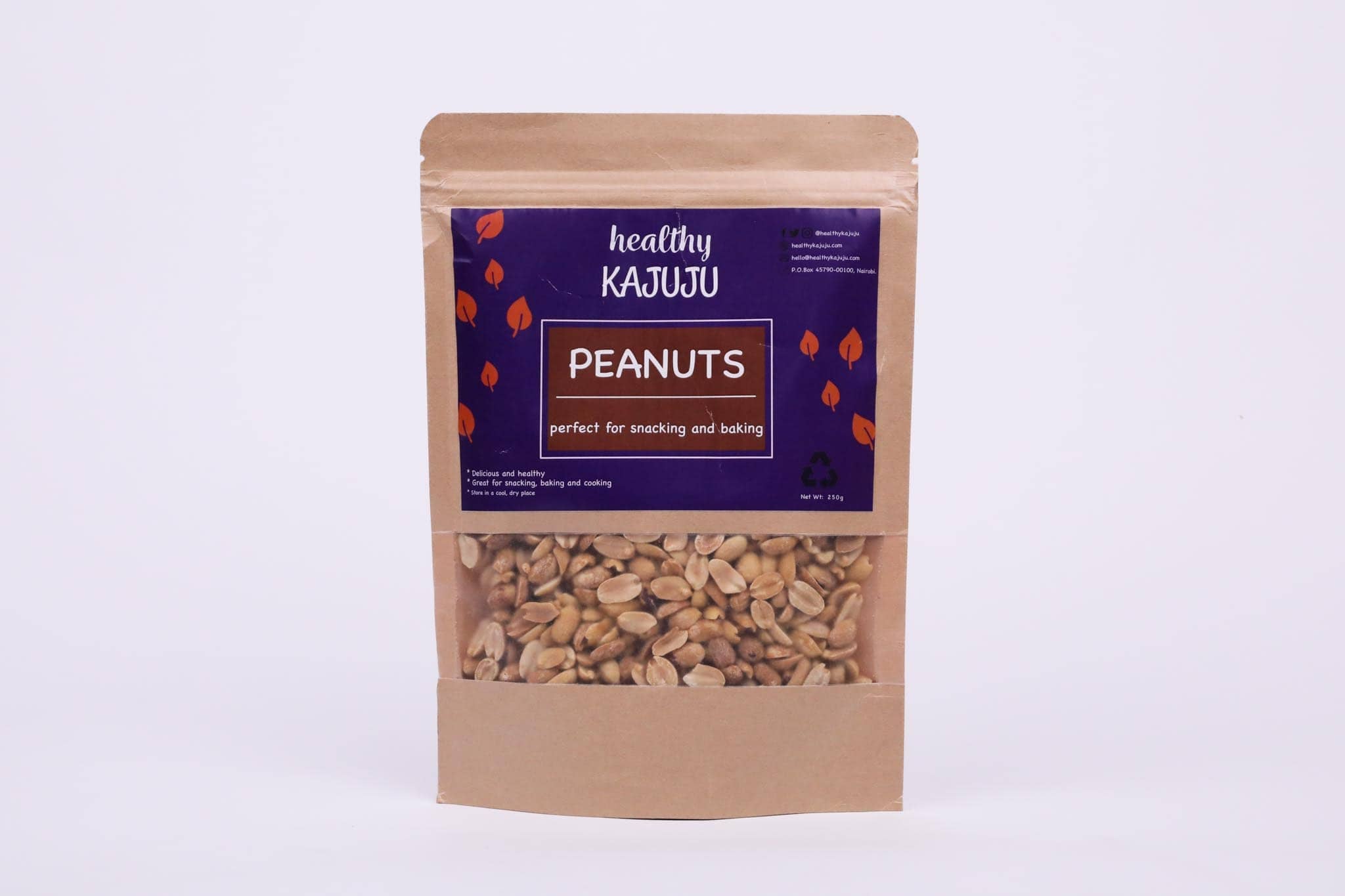 Healthy Kajuju Dry Roasted Peanuts – 250g