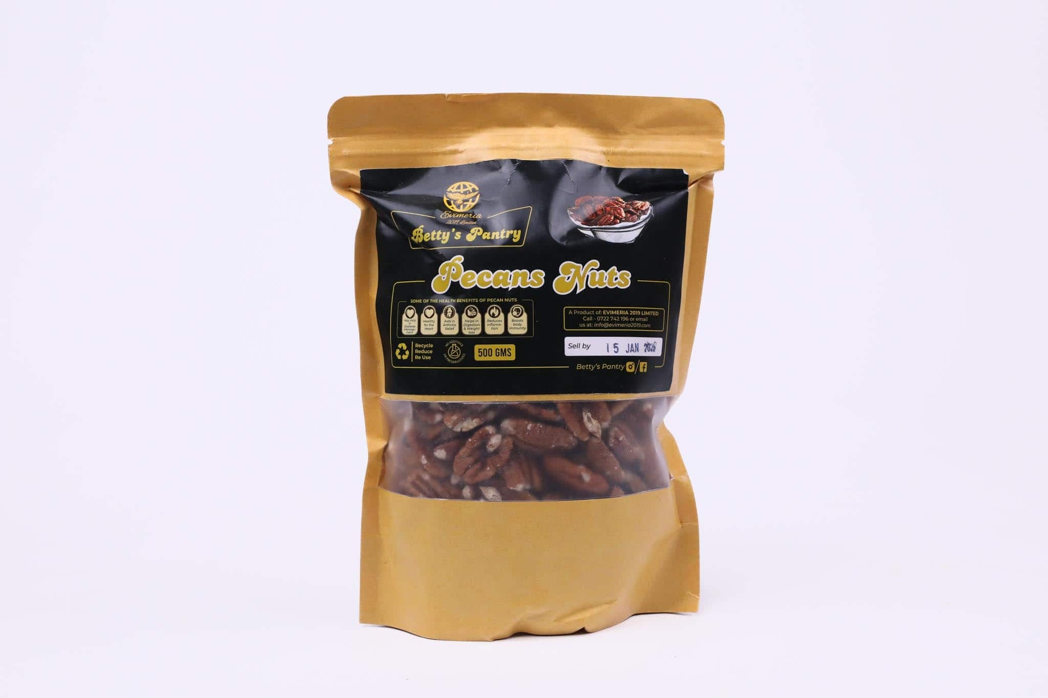 Betty’s Pantry Pecan Nuts (Halves) – 500g
