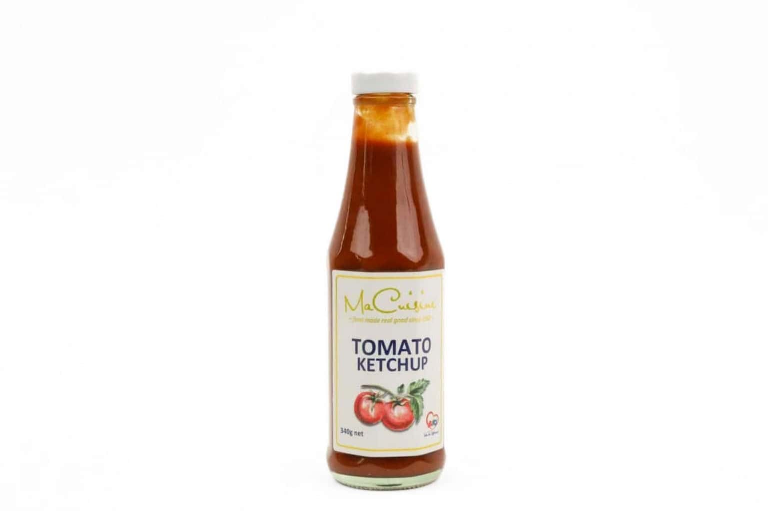 MaCuisine Tomato Ketchup (Glass Bottle) – 340g