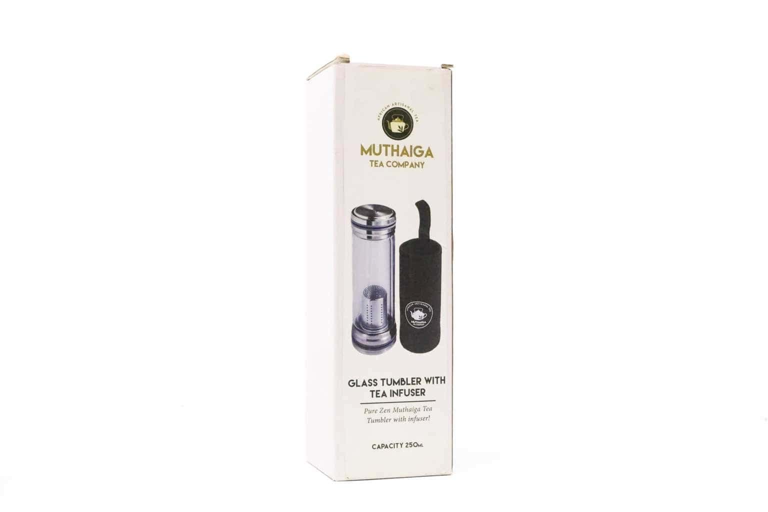 Muthaiga Tea Company Glass Bottle With Tea Infuser – 250ml