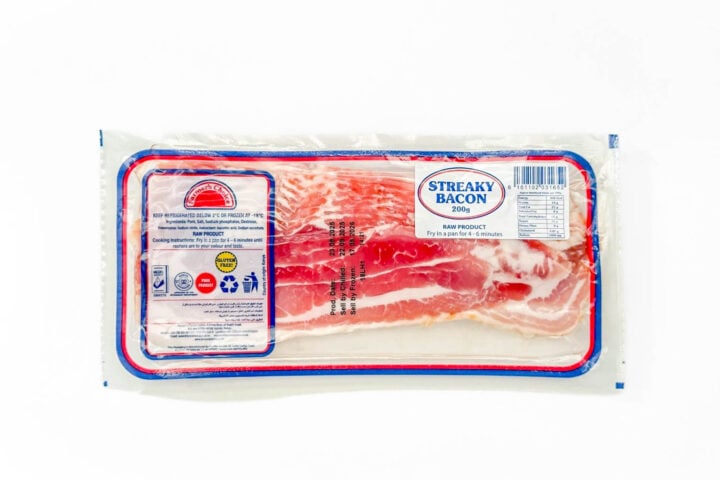 Farmer's Choice Pork Streaky Bacon (Chilled)