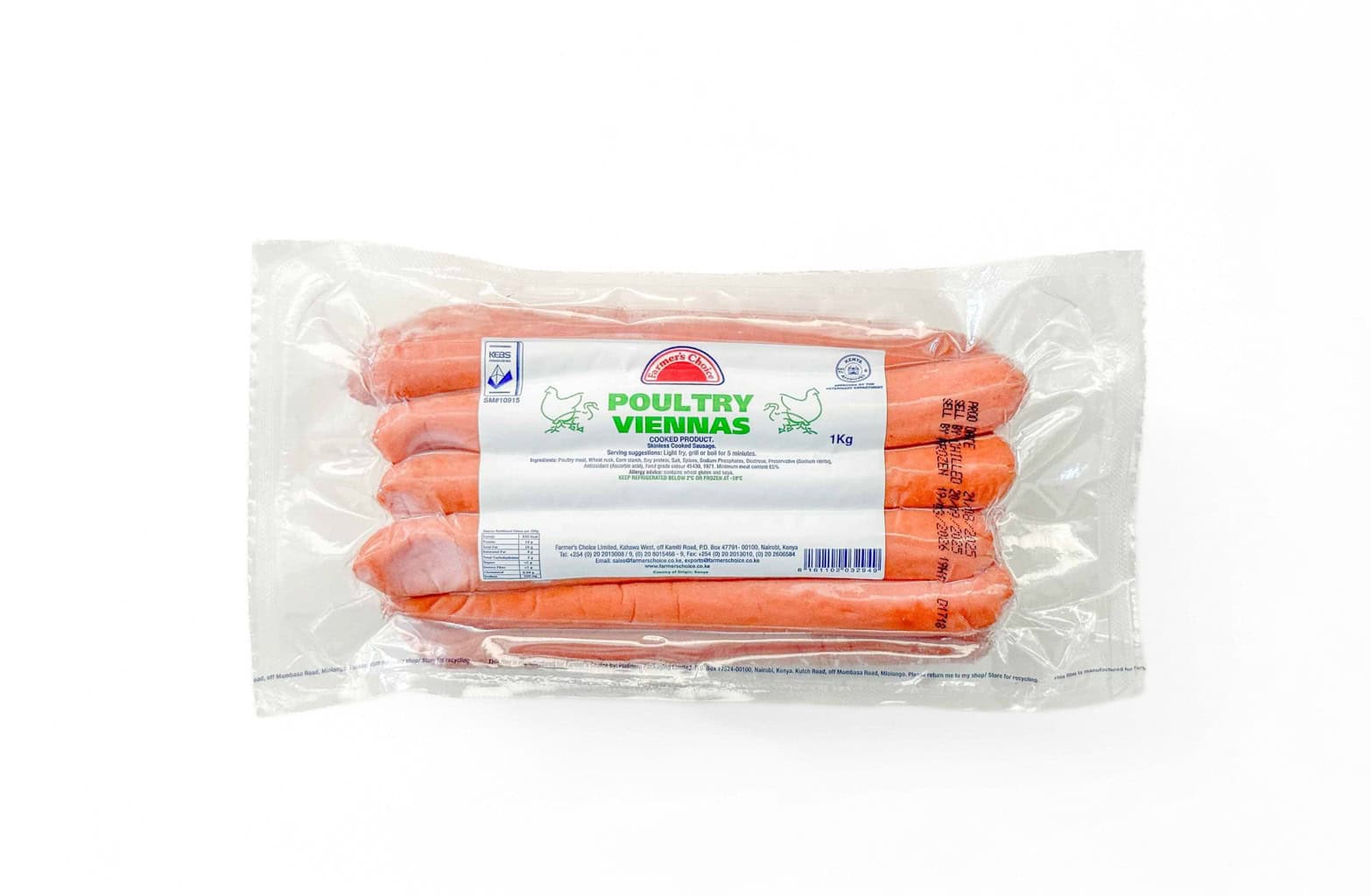 Farmer’s Choice Poultry Vienna Sausages (Frozen)