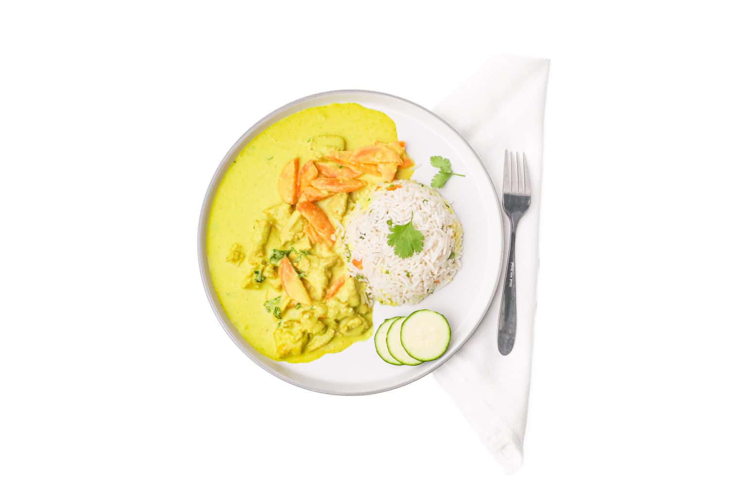 Greenspoon Freshly Made & Chilled Thai Yellow Chicken Curry With Vegetable Rice – 520g