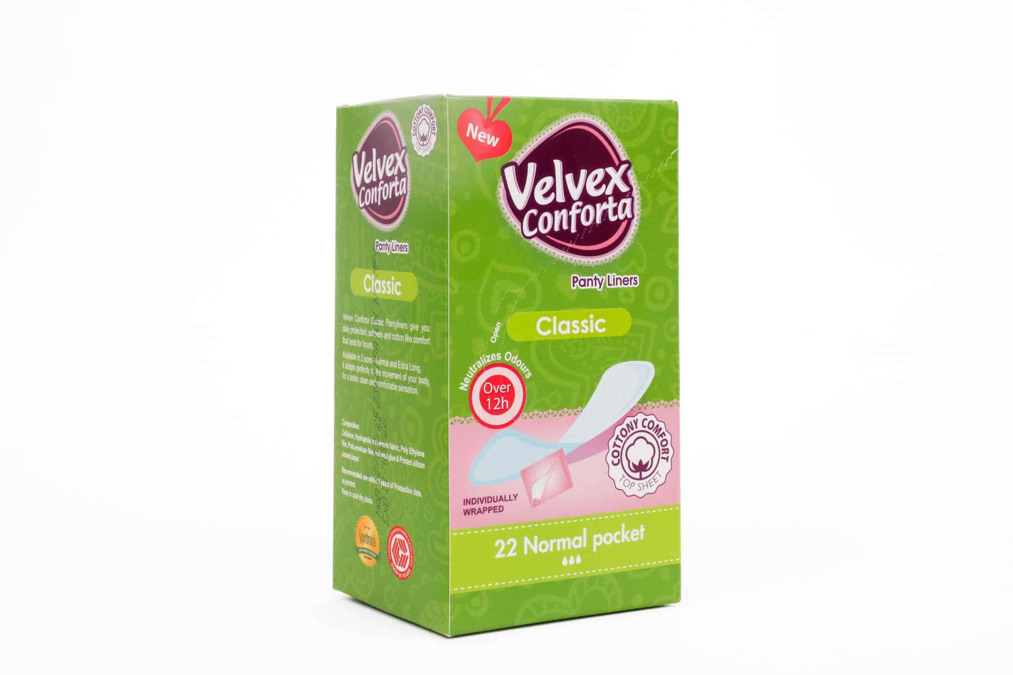 Velvex Conforta Panty Liners Normal Pocket