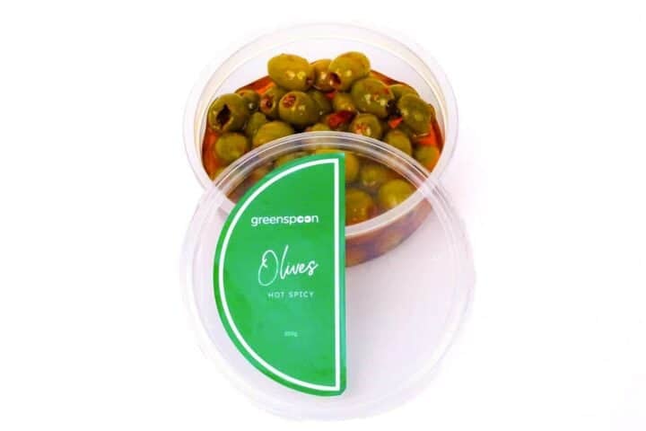Greenspoon Hot Spicy Olives - 200g