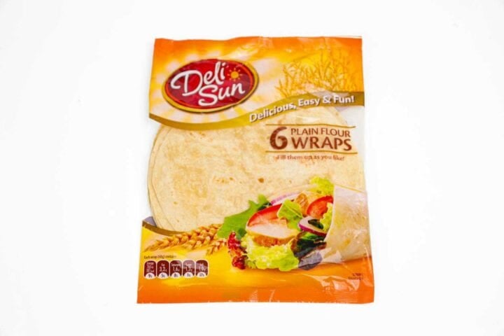 Delisun 6 Plain Flour Wraps 25cm - 360g