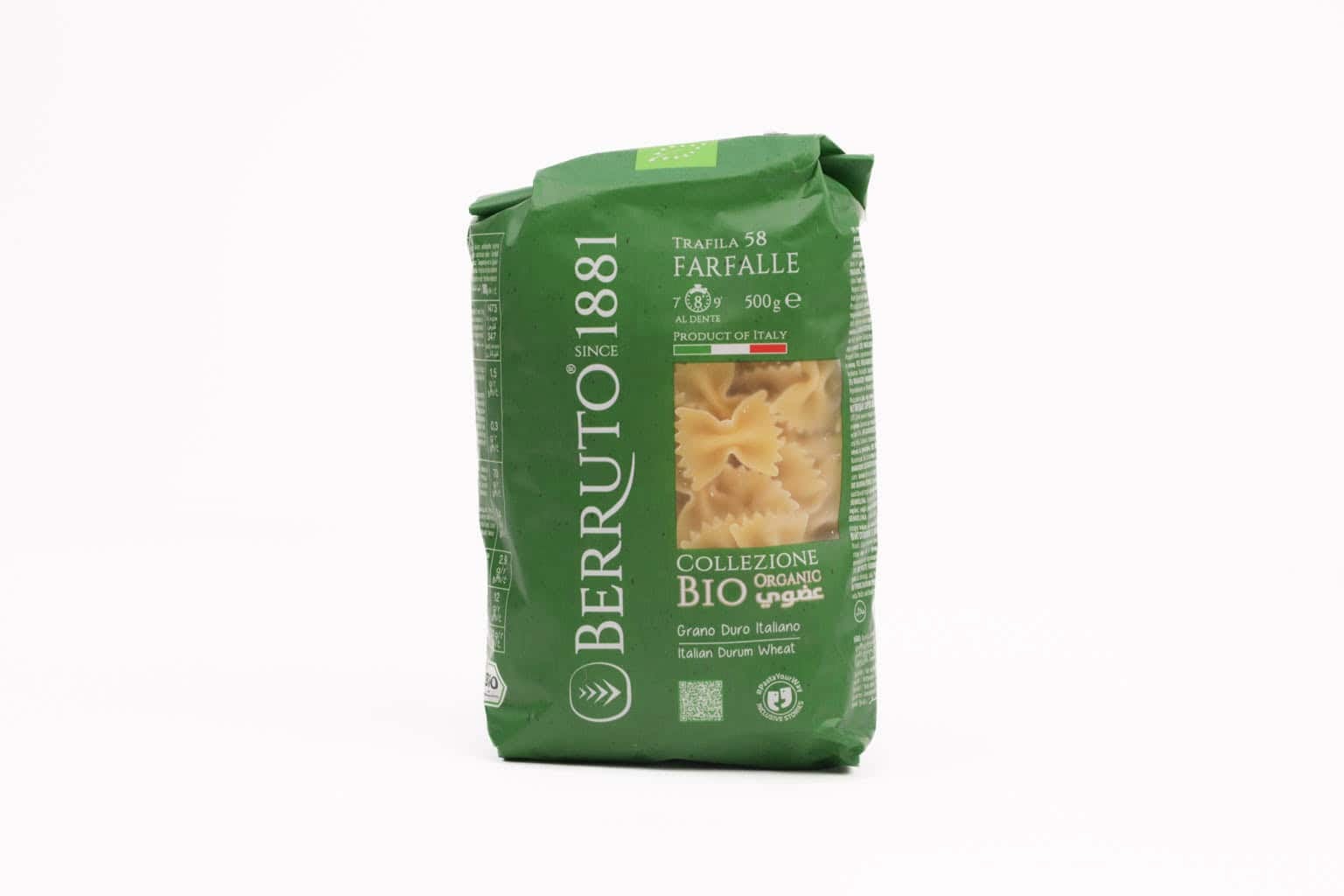 Berruto 100% Organic Farfalle – 500g