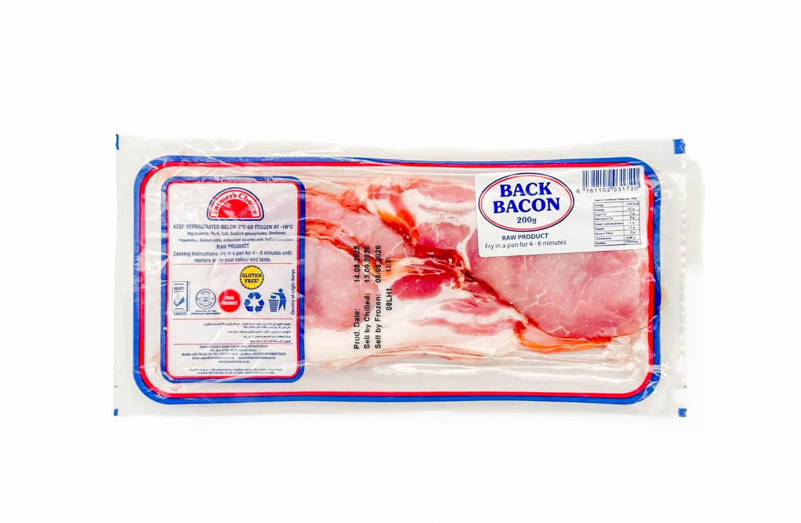 Farmer’s Choice Back Bacon (Chilled)