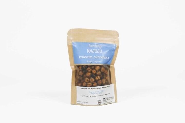 Healthy Kajuju Roasted Chickpeas With Black Pepper - 75g