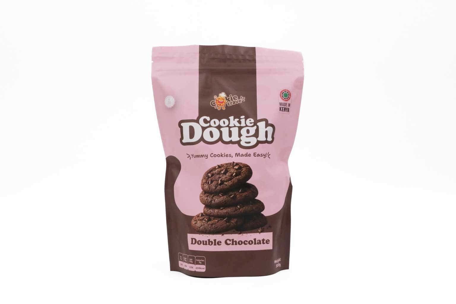 Cookie Crave Double Chocolate Chip Cookie Dough – 500g (Frozen)
