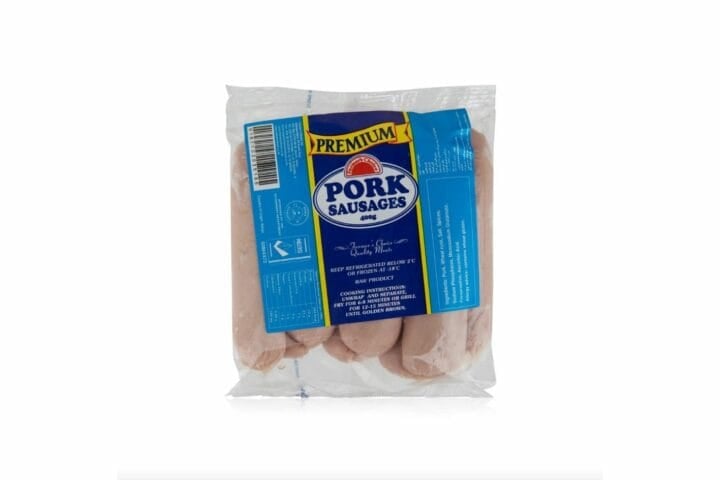 Farmer's Choice Low Fat Pork Sausages - 400g (Frozen)