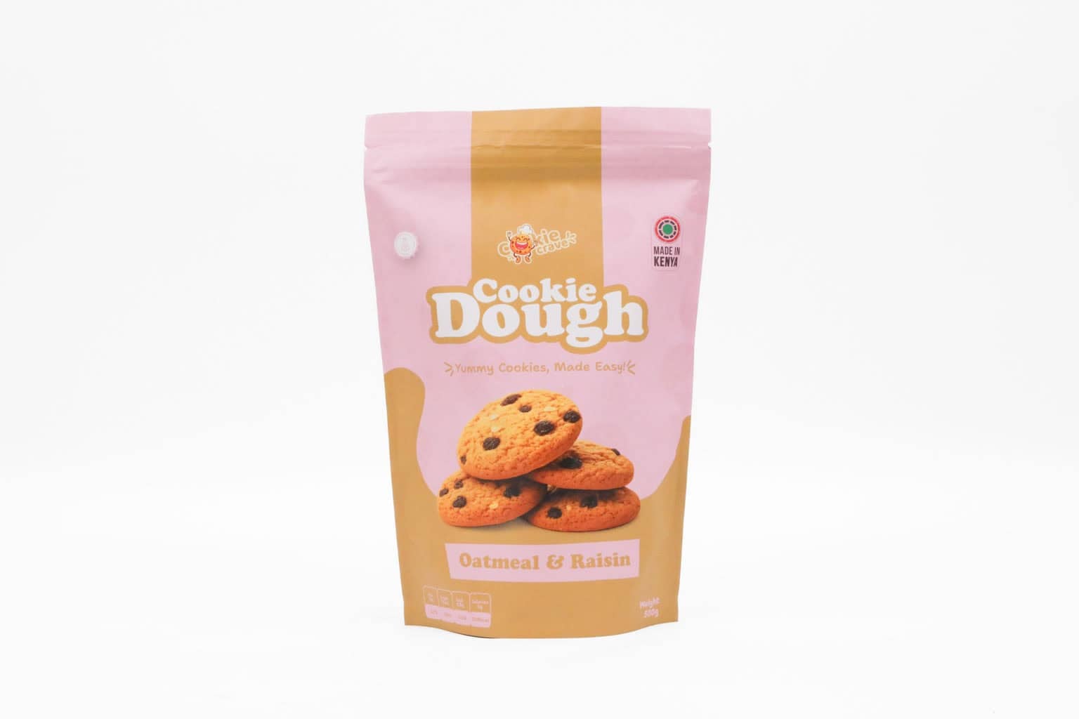 Cookie Crave Oatmeal & Raisin Cookie Dough – 500g (Frozen)