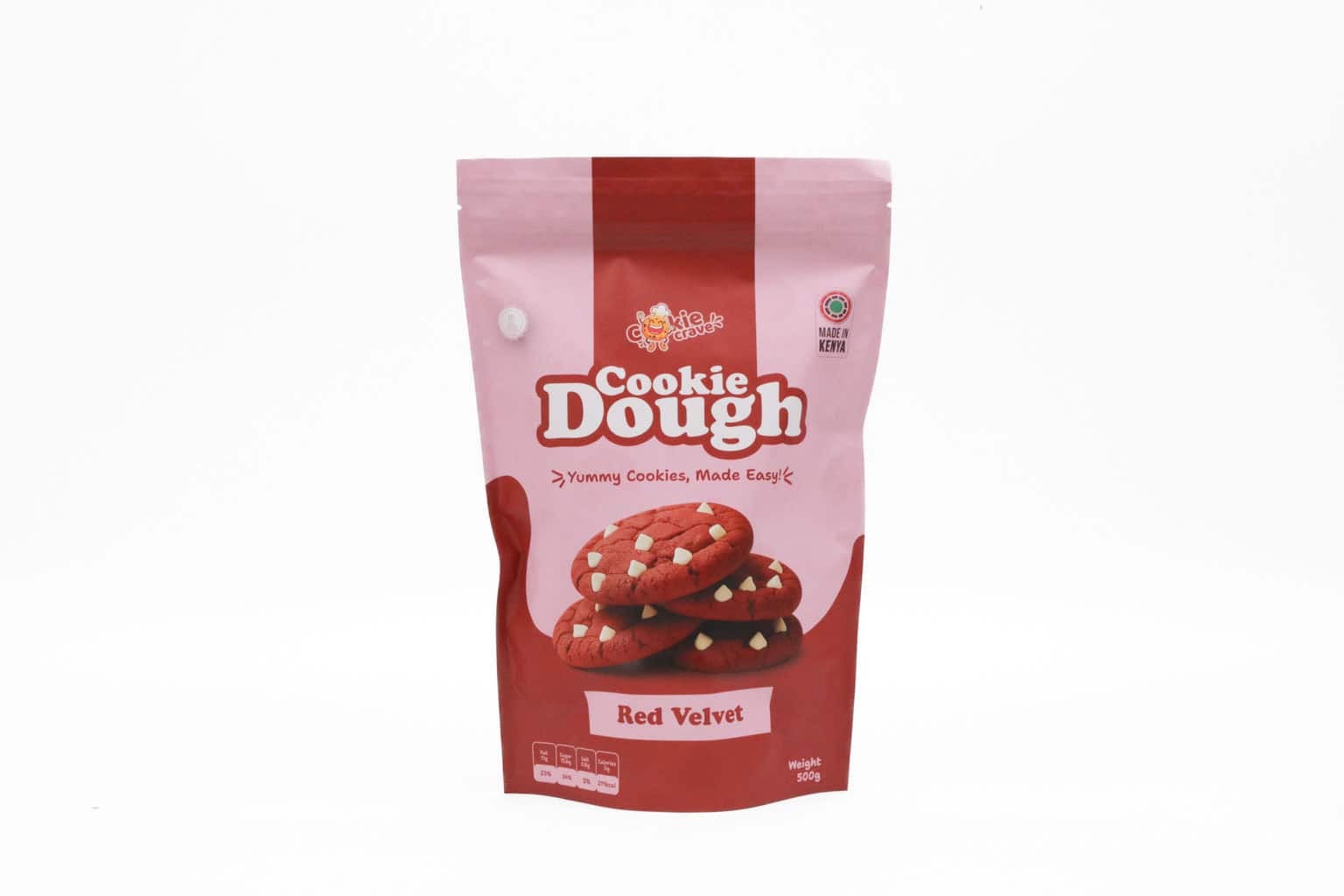 Cookie Crave Red Velvet Cookie Dough – 500g (Frozen)