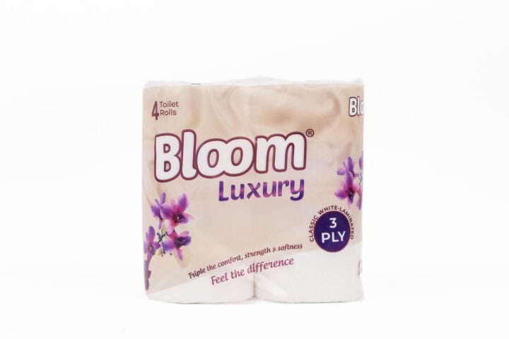 Bloom Luxury 3 Ply Tissue Paper White 4 Pack