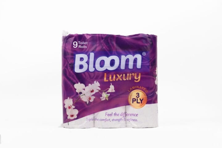 Bloom Luxury 3 Ply Tissue Paper Purple - 4 Pack