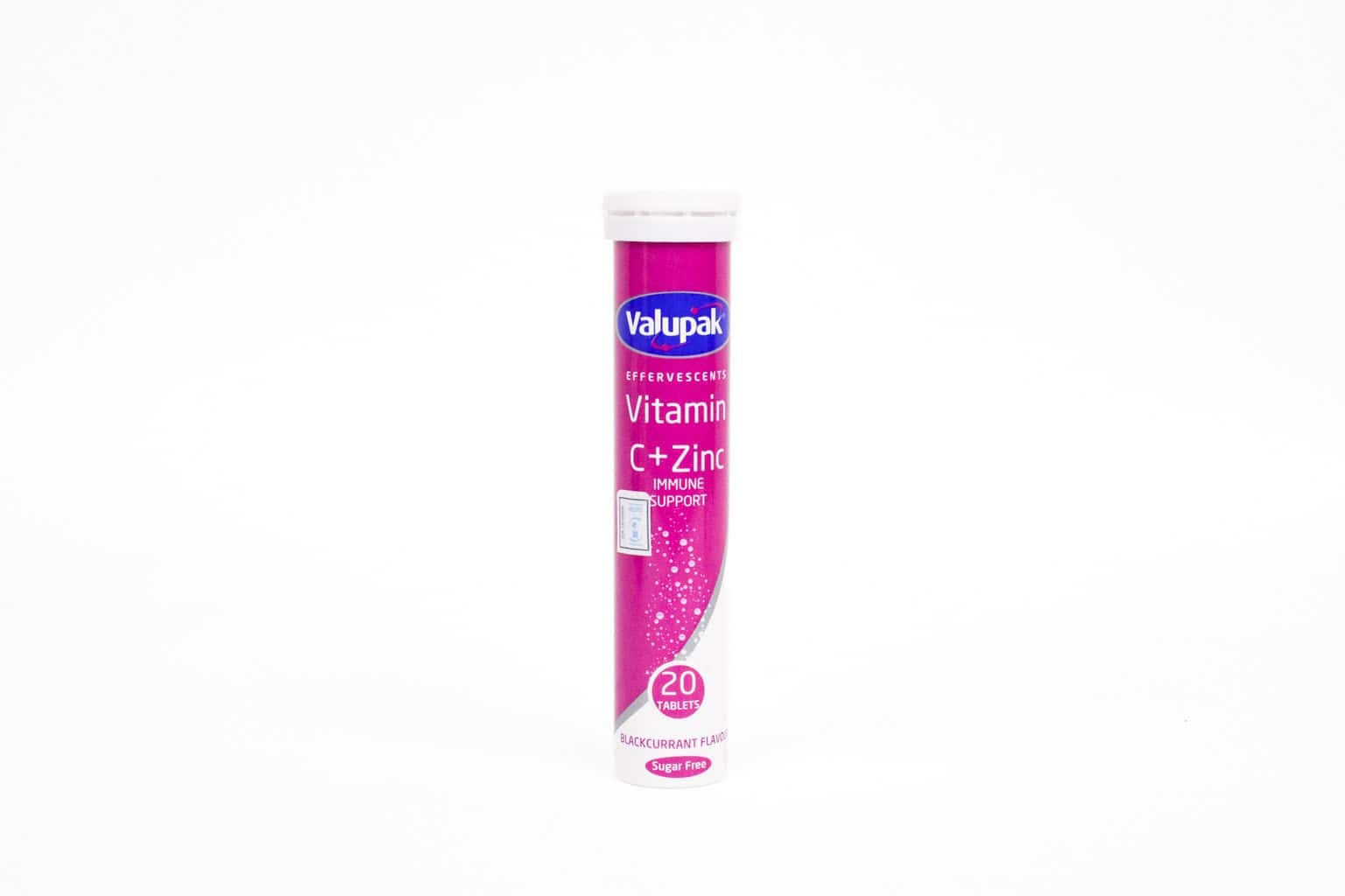 Valupak Vitamin C 1000mgs + Zinc 15mg Efferversant – 20 Tabs