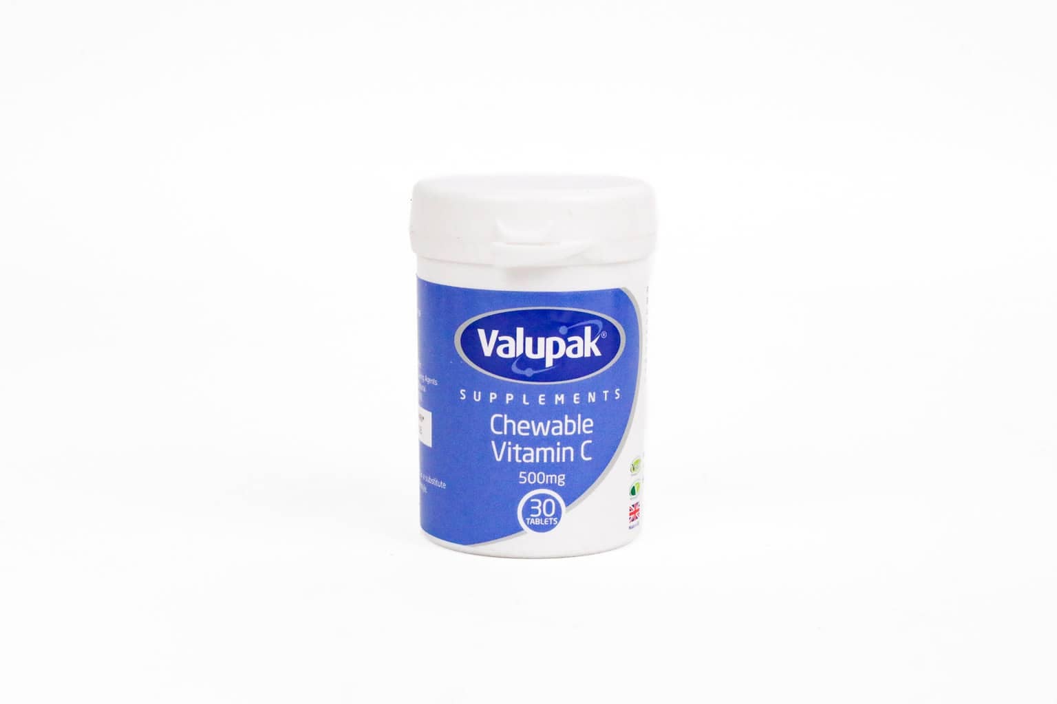 Valupak Vitamin C 500mg Chewable – 30 Tabs