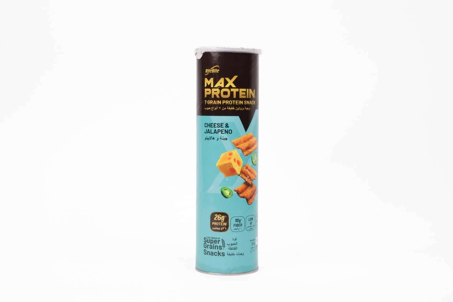 RiteBite Max Protein Chips Cheese & Jalapeno Can – 150g