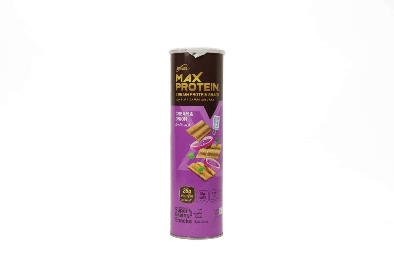 RiteBite Max Protein Chips Cream & Onion Can – 150g